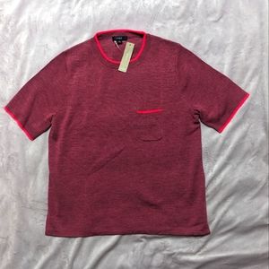 NWT J. Crew 100% Merino Wool Sweater - Muted Red & Pink - Size M - MAKE OFFER!